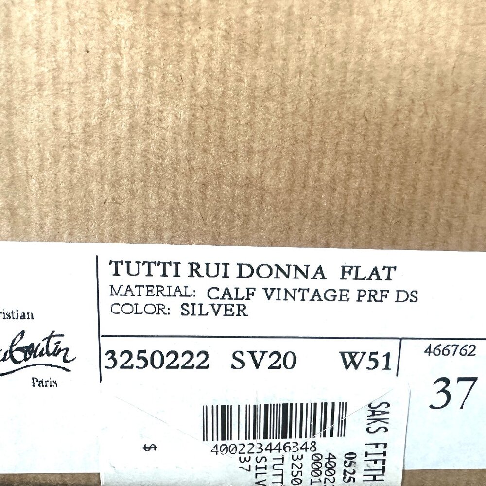 Christian Louboutin TUTTI RUI Donna Perforated Leather Sneakers Flat Shoes - Picture 16 of 16